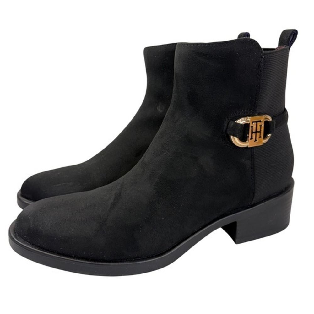 Tommy Hilfiger Womens 8.5 Black Ankle Boots